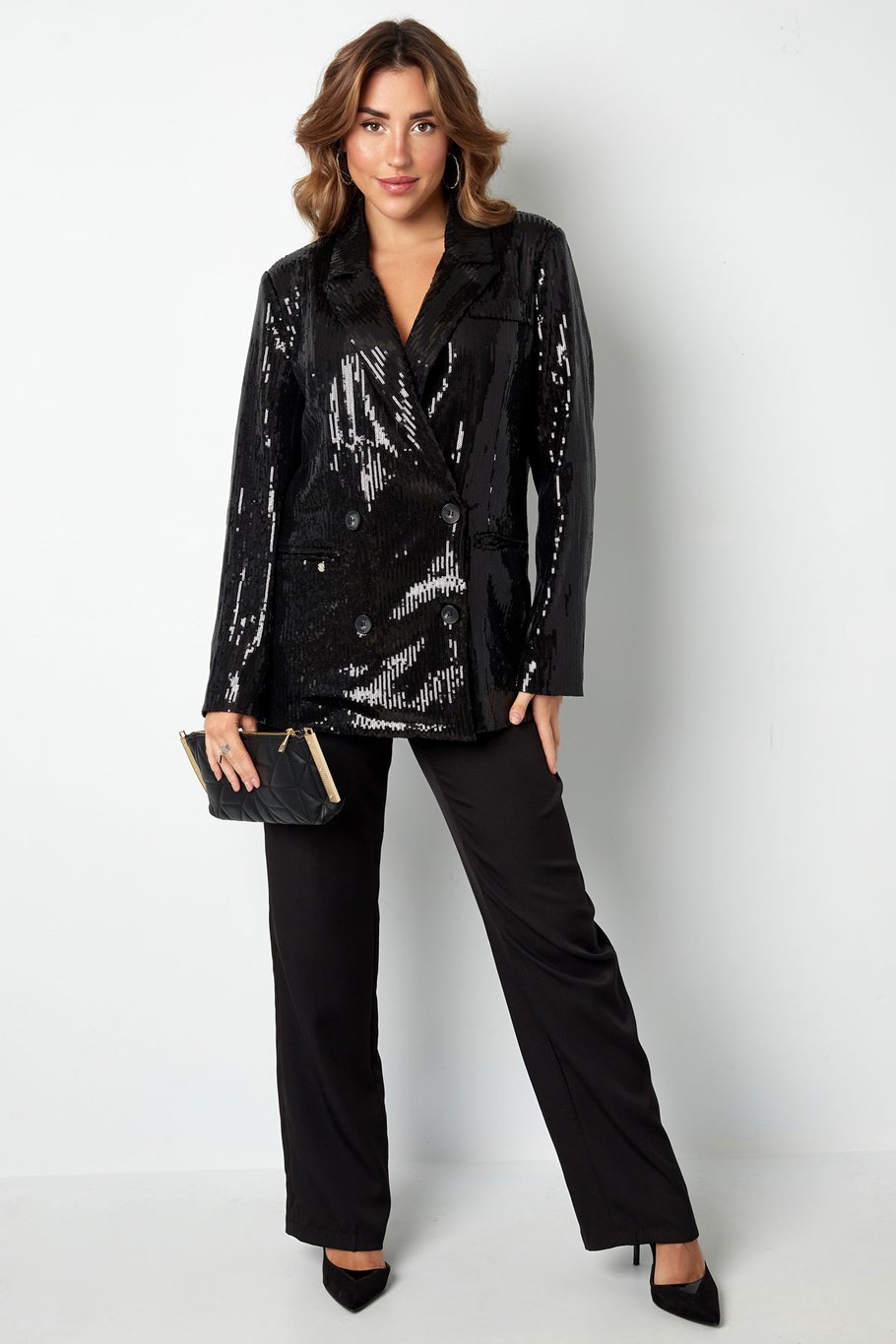 Blazer glitzernd schick - Schwarz - S Bild3